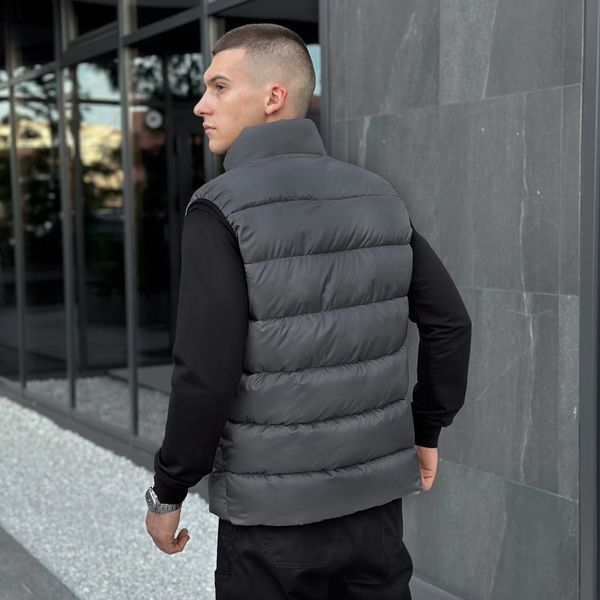 Чоловічий жилет PUFFER Графіт, 2XL OWzi2977ba6 фото
