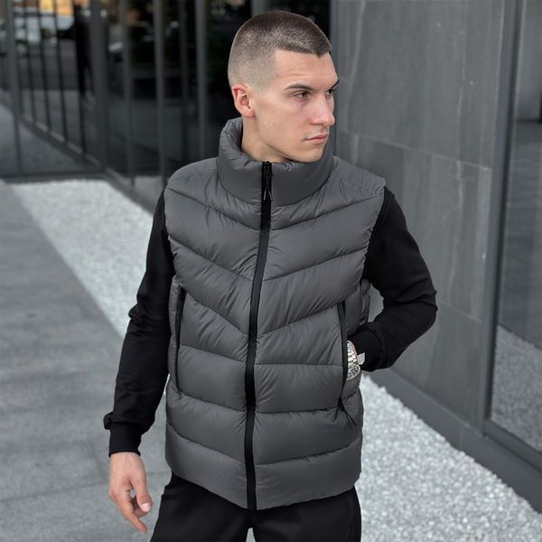 Чоловічий жилет PUFFER Графіт, 2XL OWzi2977ba6 фото