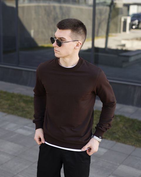 Світшот "001" Коричневий, 2XL BLss2757chklt фото