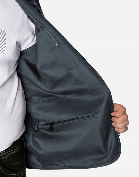 Жилетка Cotton Темно-синя,, 8XL 00004 фото