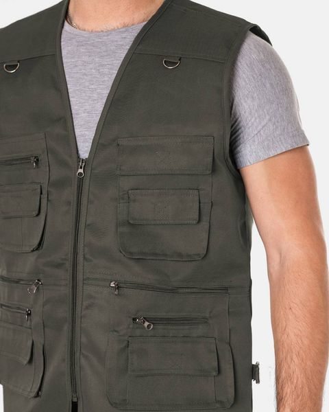 Жилетка Cotton Хакі, 7XL 00001 фото