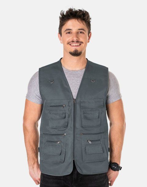 Жилетка Cotton Графіт, 9XL 00003 фото