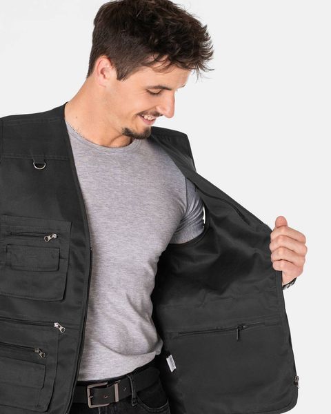 Жилетка Cotton Чорна, 8XL 00001 фото
