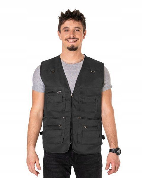 Жилетка Cotton Чорна, 2XL 00001 фото