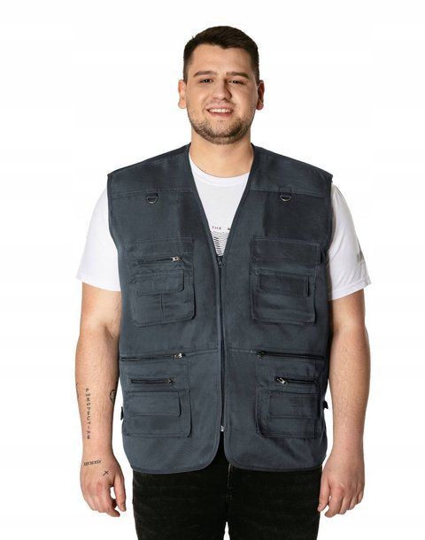 Жилетка Cotton Темно-синя, 4XL 00004 фото